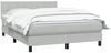 vidaXL Boxspringbett mit Matratze Hellgrau 160x210 cm Samt 3316215 Bild 3