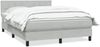 vidaXL Boxspringbett mit Matratze Hellgrau 160x210 cm Samt 3316215 Bild 2