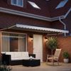 vidaXL Manuelle Gelenkarmmarkise mit LEDs Weiß und Anthrazit 4 x 3 m 3419469 Bild 3