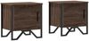 vidaXL Nachttische 2 Stk. Braun Eichen-Optik 40x30x40 cm Holzwerkstoff 848523 Bild 2