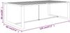 vidaXL Garten-Esstisch Anthrazit 120x60x66 cm Aluminium 318312 Bild 5