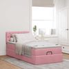 vidaXL Ottomane Bett mit Matratze & LEDs Rosa 80x200 cm Samt 3312661 Bild 4