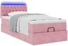 vidaXL Ottomane Bett mit Matratze & LEDs Rosa 80x200 cm Samt 3312661 Bild 3