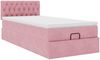 vidaXL Ottomane Bett mit Matratze & LEDs Rosa 80x200 cm Samt 3312661 Bild 5