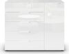 rauch Kommode Flipp, 1-türig, 5 Schubladen, Soft-Close-Funktion, Oberboden und Front Glas Bild 2