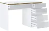 Vente-unique - VUKIA Büromöbel Holz, Platte Weiß - B 55 cm x H 79,1 cm x L 119 cm Bild 4