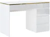 Vente-unique - VUKIA Büromöbel Holz, Platte Weiß - B 55 cm x H 79,1 cm x L 119 cm Bild 2