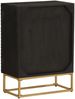 vidaXL Sideboard Schwarz 55x30x76 cm Massivholz Mango und Eisen 372026 Bild 5