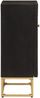 vidaXL Sideboard Schwarz 55x30x76 cm Massivholz Mango und Eisen 372026 Bild 4