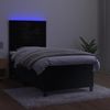 vidaXL Polsterbett mit Matratze & LED Schwarz 80x200 cm Samt Bild 4