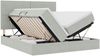 vidaXL LED-Speicherbett mit Matratze Hellgrau 200 x 200 cm Samt 3372875 Bild 2
