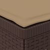 vidaXL 1-Sitzer Garten-Sofa mit Kissen Rattan-Look PP Braun 8011802 Bild 5