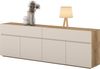OTTO home Sideboard Criss, Breite 200 cm moderne grifflose Kommode 4Türen/4SK, Schubladenkommode mit viel Stauraum, vielseitig einsetzbar Bild 4