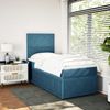 vidaXL Boxspringbett mit Matratze Dunkelblau 90x190 cm Samt 3292212 Bild 3