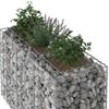 vidaXL Gabionen Hochbeet Silber 42033328 Bild 4