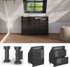 Küchenschrank für Dachschrägen R-Line Anthrazit Hochglanz 60 cm mit 2 Schubladen Vicco Bild 2