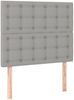 vidaXL Boxspringbett mit Matratze Hellgrau 120x200 cm Stoff, Härtegrad: H2 [3137461] Bild 5