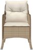 vidaXL Gartenstühle mit Kissen 2 Stk. Beige Poly Rattan 365148 Bild 5