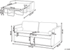Schlafsofa INKOO Stoff Braun Bild 2