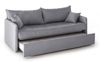 Dmora 3-Sitzer Schlafsofa Avellana, Schlafsofa fürs Wohnzimmer, gepolstert, abnehmbar, 100 % Made in Italy-Qualität, 205x86 h80 cm, Grau Bild 5