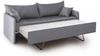 Dmora 3-Sitzer Schlafsofa Avellana, Schlafsofa fürs Wohnzimmer, gepolstert, abnehmbar, 100 % Made in Italy-Qualität, 205x86 h80 cm, Grau Bild 4
