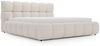 GRAINGOLD Modo Polsterbett 140x200, Doppelbett mit Kopfteil, groß Stauraum, Bouclé-Stoff, Beige Bild 2