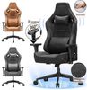 Devoko Gaming-Stuhl Luxuriöser Wildlederimitat,Ergonomisch & Großzügigem Sitz,Bürostuhl, Verstellbare Rückenlehne 90°–135°,3D-verstellbare Armlehnen Bild 4