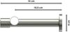 Gardinenstangen-Set Prestige Estana 180 cm, 1-läufig (ohne Ringe), 20 mm Ø Edelstahl-Optik Bild 2