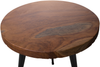 Beistelltisch Teakholz dunkelbraun ⌀ 45 cm DETAH Bild 5