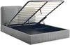 Vente-unique - NAYOLA Bett Stoff Grau - B 221 cm x H 102 cm x L 169 cm Bild 4