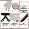 Mendler 'HWC-G67' 6er-Set Esszimmerstuhl mit Armlehne, drehbar mit Auto-Position, Braun, Schwarz Bild 2