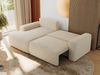L-förmiges Ecksofa mit Armlehnen, Schlaffunktion und losen Kissen - BELLUNO - links - Beige Boucle Bild 4