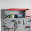 vidaXL Werkzeugschrank mit Speicher Rot und Grau 100 x 25 x 35 cm 4103480 Bild 3