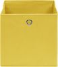 vidaXL Aufbewahrungsboxen 4 Stk. Vliesstoff 28x28x28 cm Gelb 325223 Bild 3