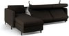 Micadoni Schlaf-Ecksofa Gloria 5-Sitzer Links Strukturierter Stoff Dunkelgrau 205x160 Bild 4
