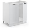 Spülenunterschrank Fame-Line Weiß Landhaus 80 cm , AP Marmor Vicco Bild 4