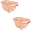 Engelland Nudelsieb Abtropfsieb, Seiher, Kunststoff, (Vorteils-Set, 2-St, Ø 24,5 cm), spülmaschinengeeignet, BPA-frei, lebensmittelecht Bild 2