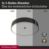 Paulmann 79986 LED Deckenleuchte Malika 3-Step-Dim 2700K 2300lm Filz anthrazit Bild 4