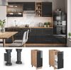 Apothekerschrank Fame-Line Anthrazit Hochglanz 30 cm ohne Arbeitsplatte Vicco Bild 2