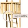 Karibu Stelzenhaus Frieda mit Doppelschaukelanbau Mit roter Rutsche Bild 3