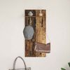 vidaXL Wandmontierter nachttisch Altholz 40 x 10 x 90 cm Holzwerkstoff 874457 Bild 4