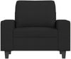 vidaXL Sessel mit Hocker Schwarz 60 cm Stoff 3201147 Bild 4