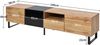 Moderner TV-Ständer mit schwarzem und holzfarbenem Design – geräumiger Stauraum, robuste Konstruktion Bild 3
