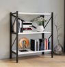 VCM Standregal Insasi 918397 Weiß H. 85 x B. 66 x T. 34 cm Bild 3