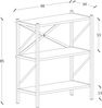 VCM Standregal Insasi 918397 Weiß H. 85 x B. 66 x T. 34 cm Bild 5