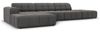 Micadoni Ecksofa Jennifer 5-Sitzer Links Samt Grau Bild 2