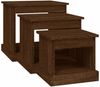 vidaXL Couchtische 3 Stk. Braun Eichen-Optik Holzwerkstoff 816495 Bild 5
