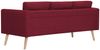 vidaXL 3-Sitzer-Sofa Stoff Weinrot [281364] Bild 4