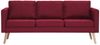 vidaXL 3-Sitzer-Sofa Stoff Weinrot [281364] Bild 3