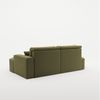 Ecksofa Schlafsofa Sofa VENEDIG Stoff Salvador Olivgrün Ottomane Rechts Bild 5
